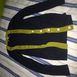 Cute blue/green button down sweater